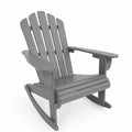 Chaise à bascule en bois composite Gris 80x90x100 cm